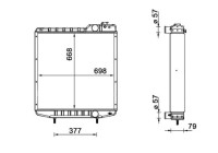 Radiator, engine cooling BEHR