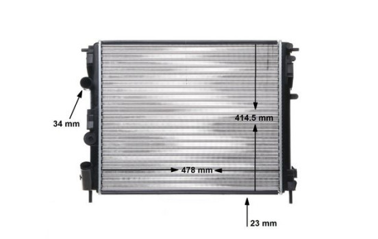 Radiator, engine cooling BEHR