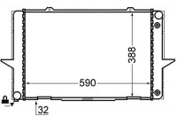 Radiator, engine cooling BEHR