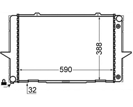 Radiator, engine cooling BEHR