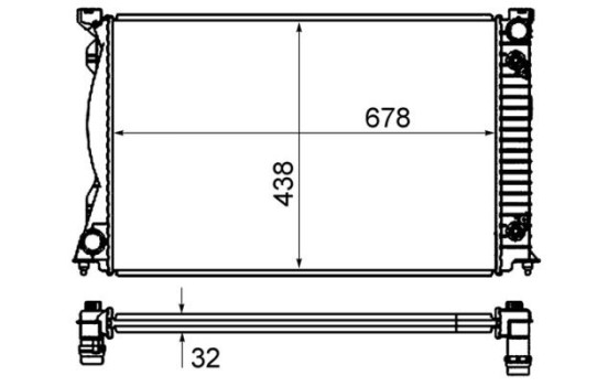 Radiator, engine cooling BEHR
