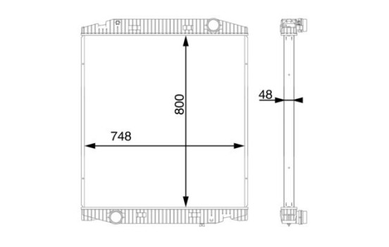Radiator, engine cooling BEHR