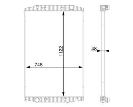 Radiator, engine cooling BEHR
