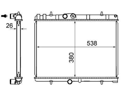 Radiator, engine cooling BEHR, Image 5