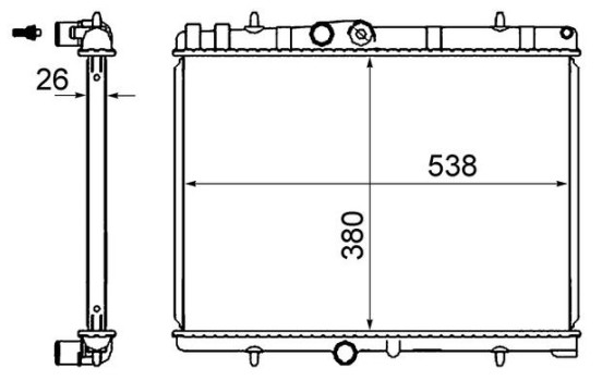 Radiator, engine cooling BEHR, Image 5