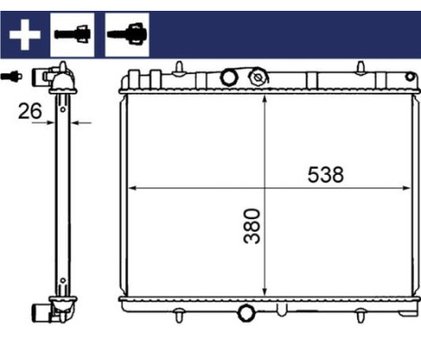 Radiator, engine cooling BEHR, Image 8