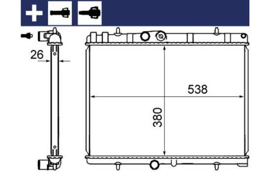 Radiator, engine cooling BEHR, Image 8