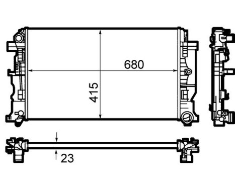 Radiator, engine cooling BEHR, Image 8