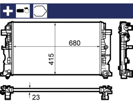 Radiator, engine cooling BEHR, Image 9