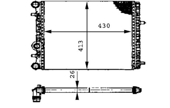 Radiator, engine cooling BEHR, Image 11