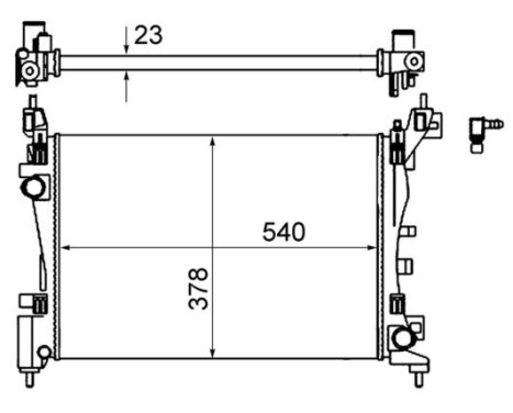 Radiator, engine cooling BEHR, Image 2