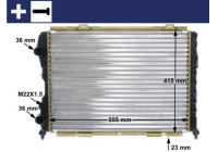 Radiator, engine cooling BEHR