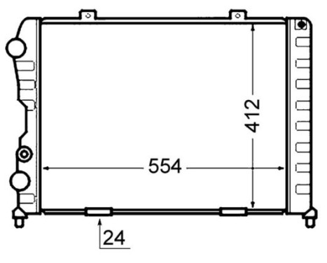 Radiator, engine cooling BEHR, Image 2