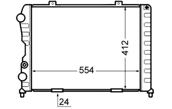 Radiator, engine cooling BEHR, Image 2