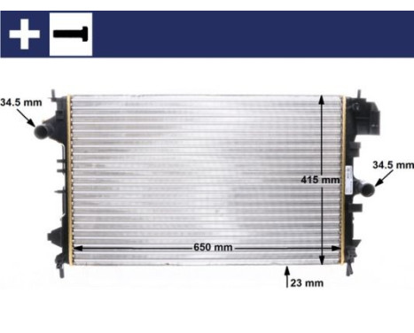 Radiator, engine cooling BEHR
