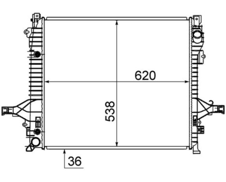 Radiator, engine cooling BEHR, Image 5