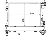 Radiator, engine cooling BEHR