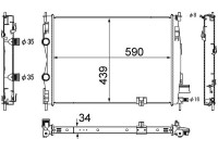 Radiator, engine cooling BEHR