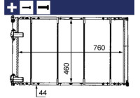 Radiator, engine cooling BEHR