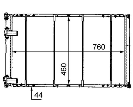 Radiator, engine cooling BEHR, Image 2