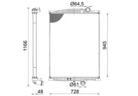 Radiator, engine cooling BEHR