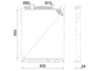 Radiator, engine cooling BEHR