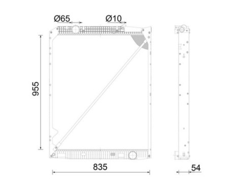 Radiator, engine cooling BEHR