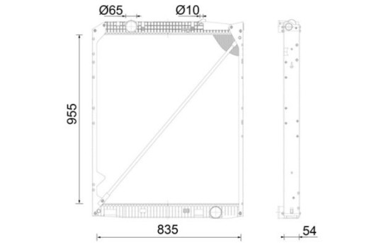 Radiator, engine cooling BEHR
