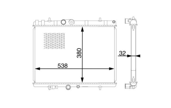 Radiator, engine cooling BEHR