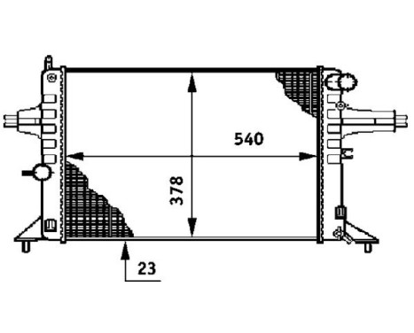 Radiator, engine cooling BEHR