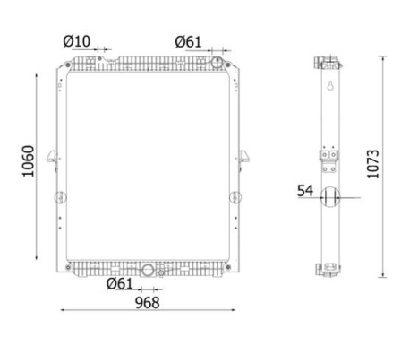 Radiator, engine cooling BEHR, Image 2