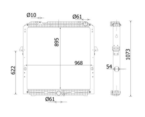 Radiator, engine cooling BEHR, Image 2