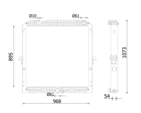 Radiator, engine cooling BEHR, Image 2