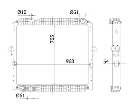 Radiator, engine cooling BEHR, Image 2