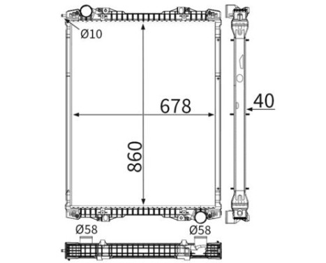 Radiator, engine cooling BEHR, Image 11