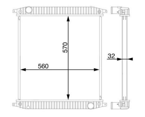Radiator, engine cooling BEHR, Image 10