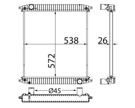 Radiator, engine cooling BEHR, Image 11