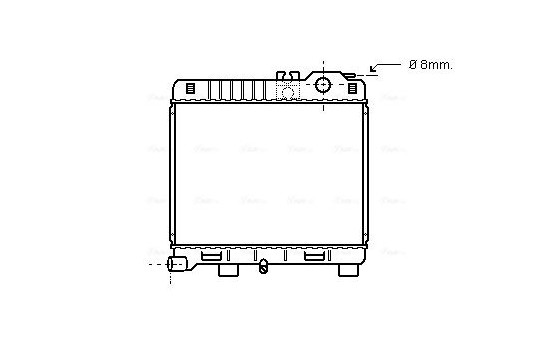 Radiator, engine cooling BW2033 Ava Quality Cooling