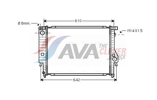 Radiator, engine cooling BW2047 Ava Quality Cooling