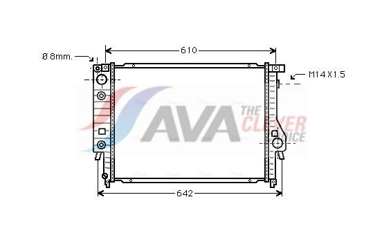 Radiator, engine cooling BW2048 Ava Quality Cooling