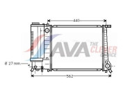 Radiator, engine cooling BW2081 Ava Quality Cooling