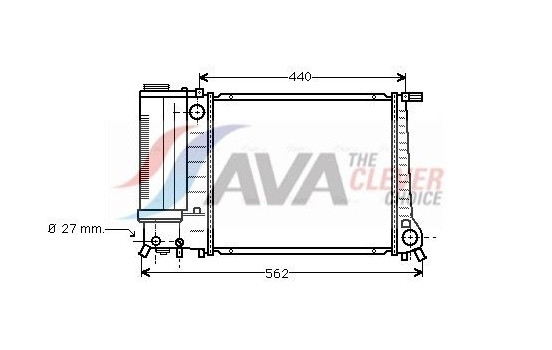 Radiator, engine cooling BW2081 Ava Quality Cooling