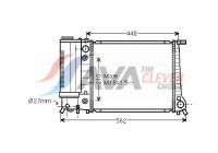 Radiator, engine cooling BW2082 Ava Quality Cooling