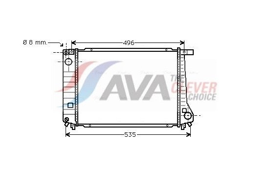 Radiator, engine cooling BW2086 Ava Quality Cooling