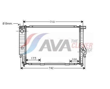 Radiator, engine cooling BW2133 Ava Quality Cooling
