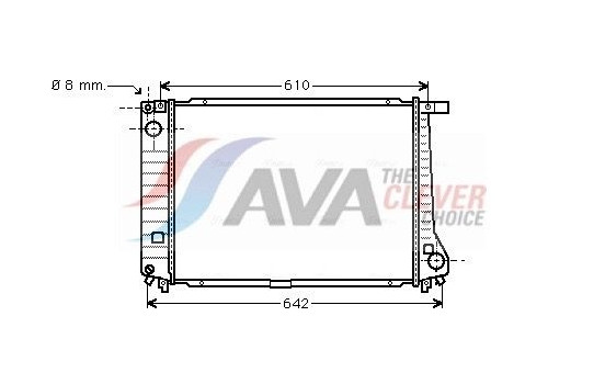 Radiator, engine cooling BW2179 Ava Quality Cooling