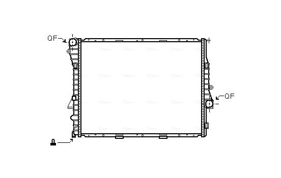 Radiator, engine cooling BW2274 Ava Quality Cooling