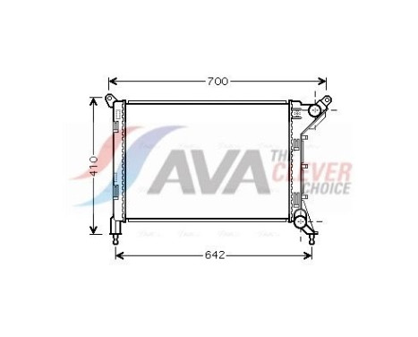 Radiator, engine cooling BW2310 Ava Quality Cooling
