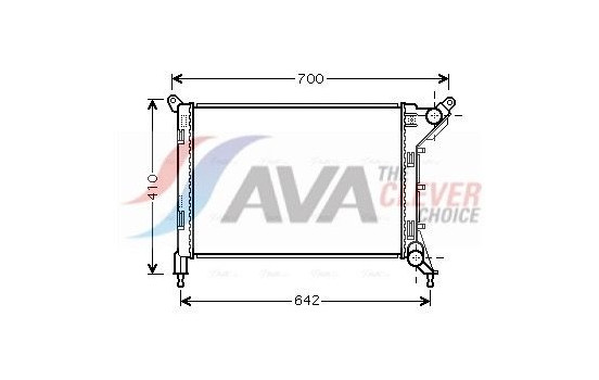 Radiator, engine cooling BW2310 Ava Quality Cooling