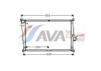 Radiator, engine cooling BW2335 Ava Quality Cooling